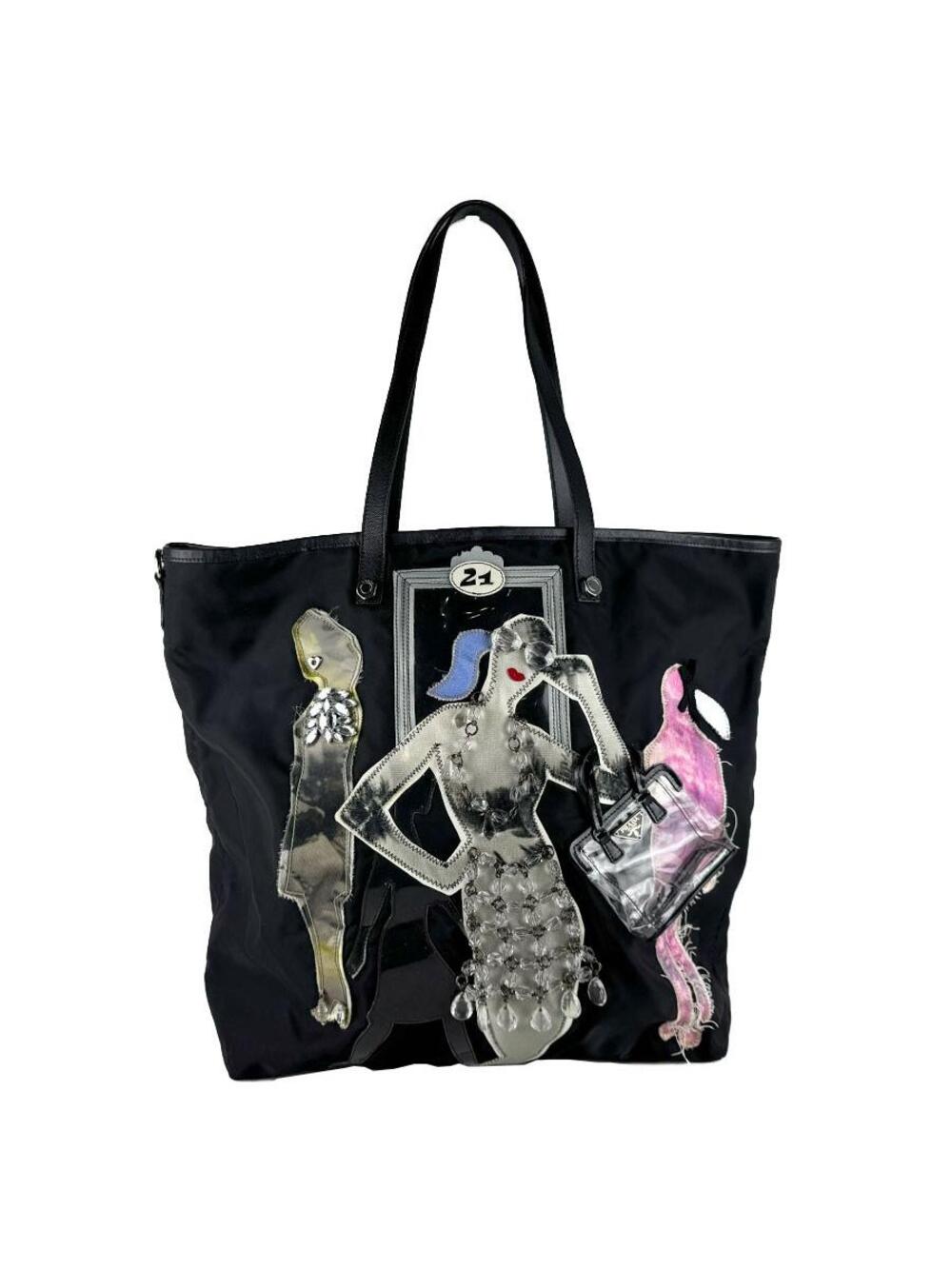 Auth Prada Tote Bag Shoulder #343597P39B